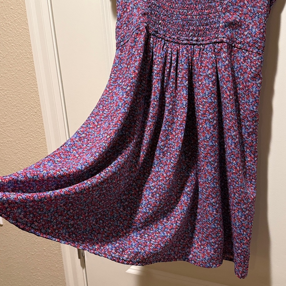 Abercrombie & Fitch Purple Ditsy Floral Backless Corset Dress size XS - Picture 6 of 16